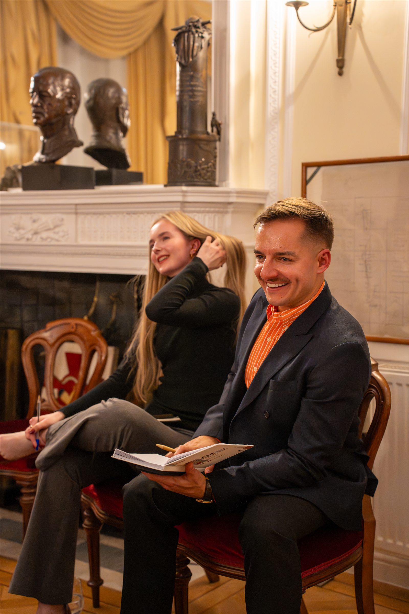 A speaker during the debate at the Polish Institute and Sikorski Museum