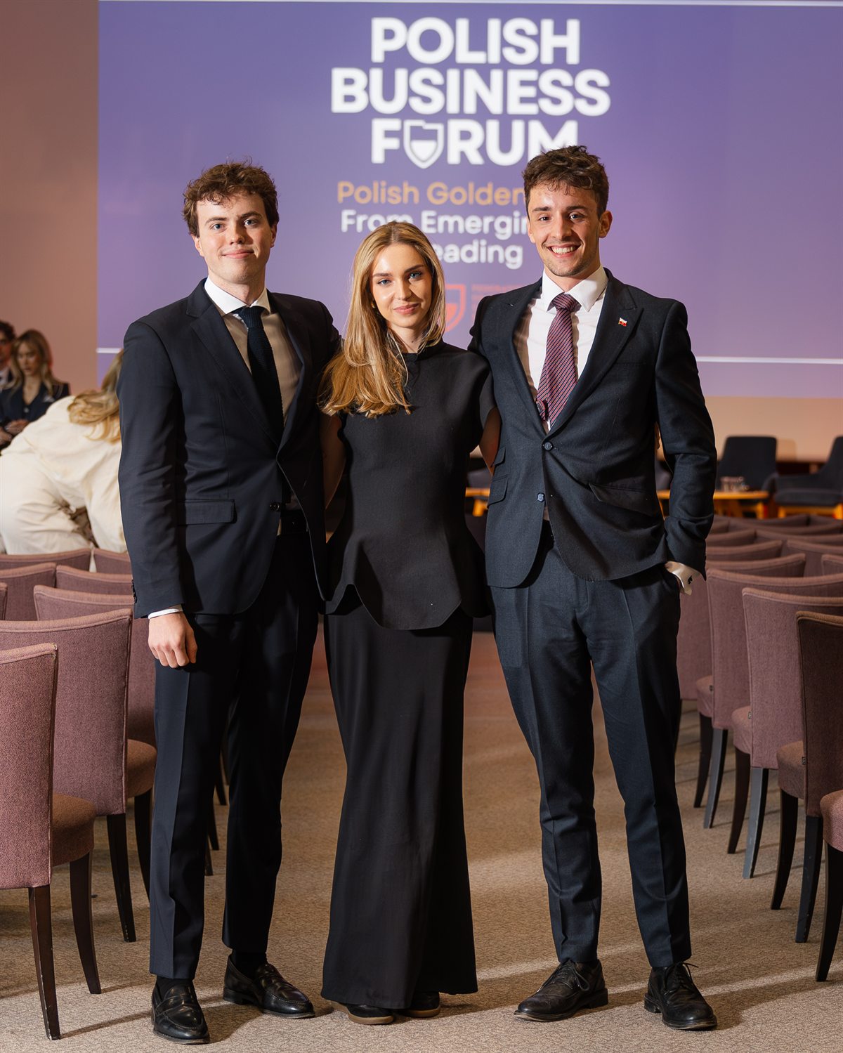 The Polish Business Forum project leaders on stage