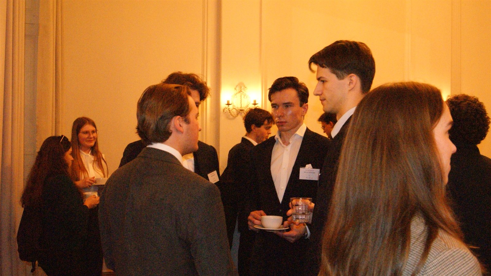 Guests networking between sessions at the Polish Youth Congress